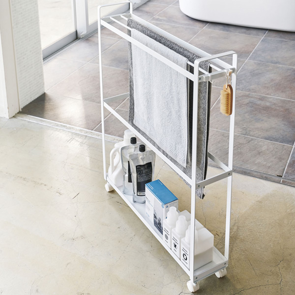 tower 山崎実業 収納付きバスタオルハンガー タワー （ 4903208042925