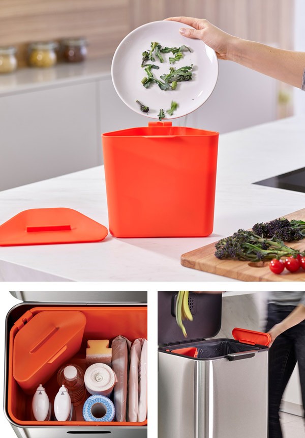 ゴミ箱 60L トーテムマックス ステンレス 分別 2段 JosephJoseph