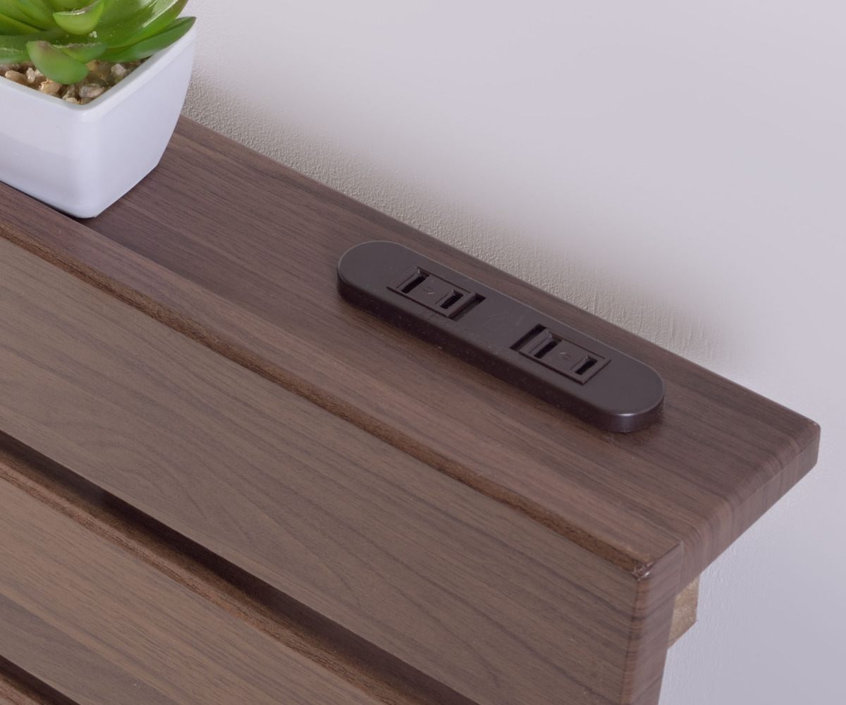 ベッド シングル 木製 すのこ コンセント付き ヘッドボード ベッド下