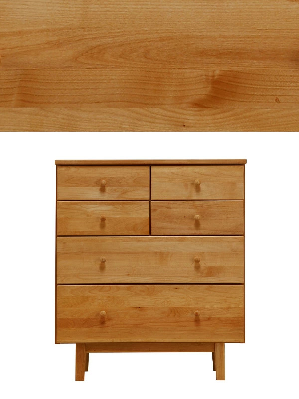 吉桂 ミドルチェスト 幅77cm 4段 天然木 アルダー 無垢材 完成品 ROPA