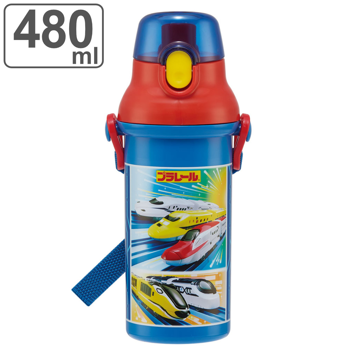 スケーター 水筒 480ml 抗菌直飲プラボトル プラレール24