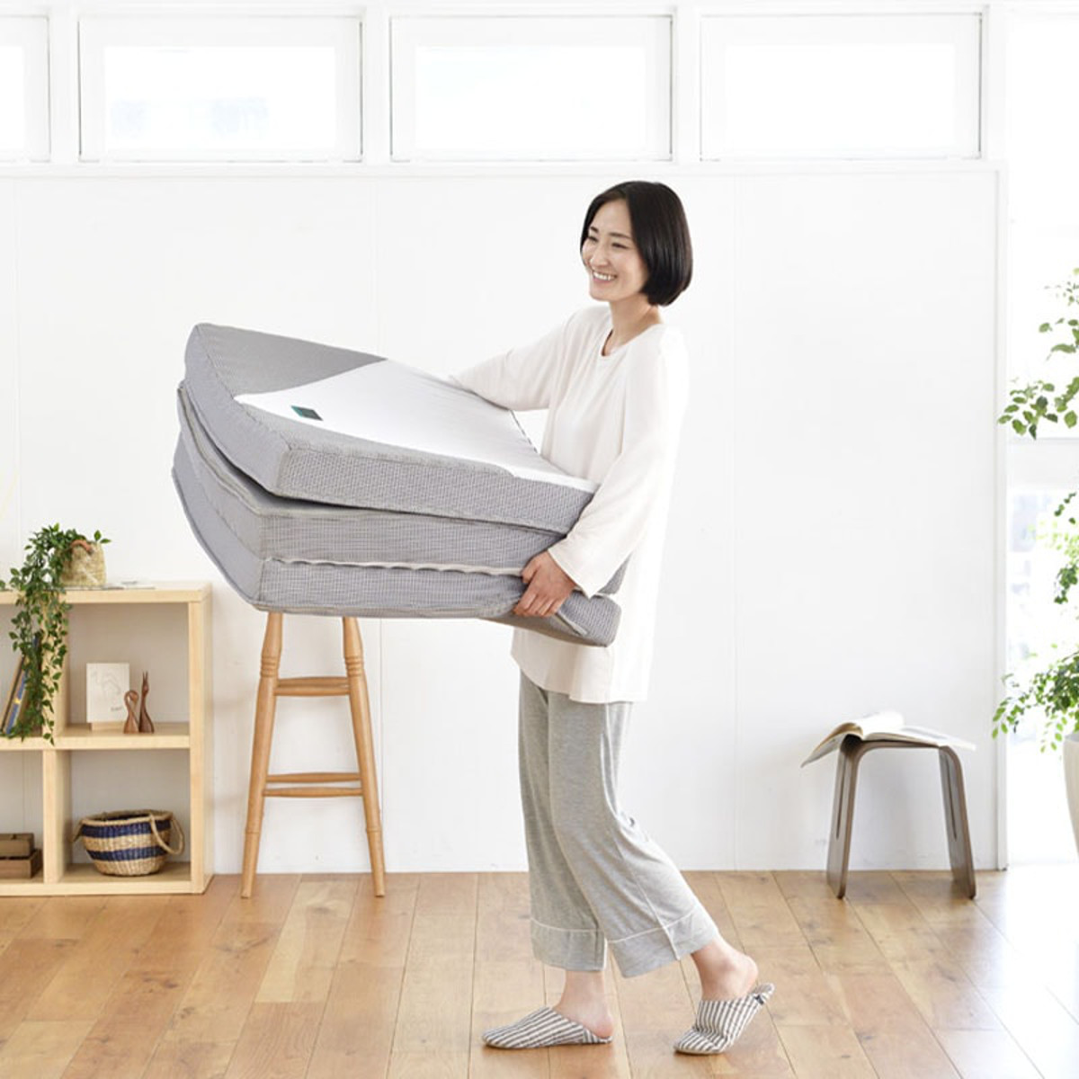 西川（nishikawa） 三つ折り マットレス SUYARA シングル 体圧分散