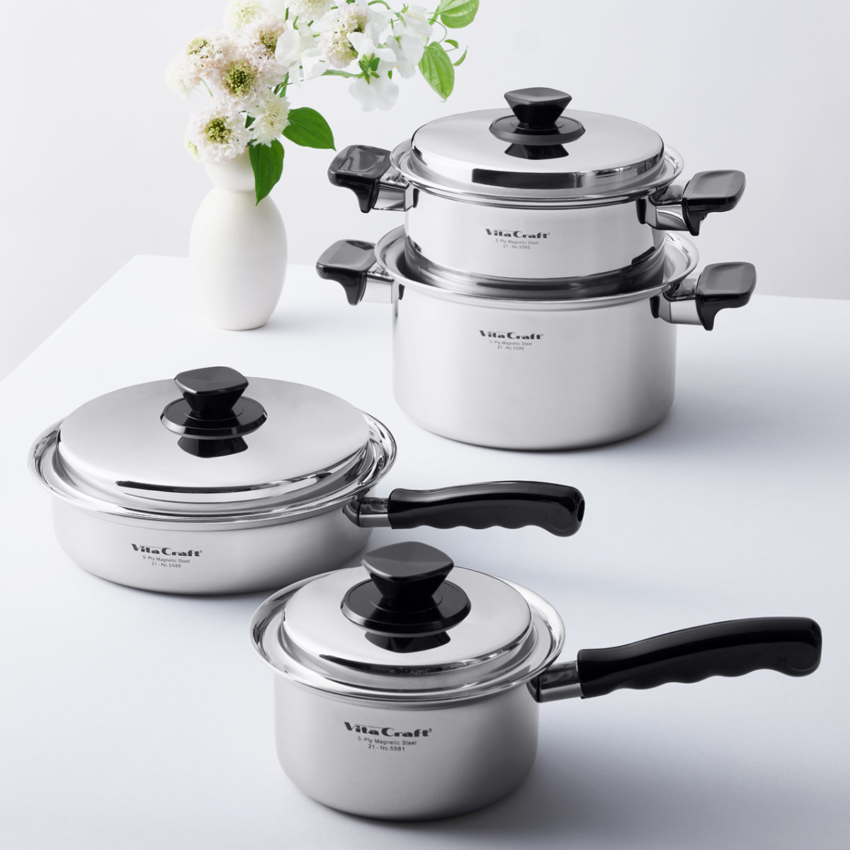 Vita Craft（ビタクラフト） 両手鍋 深型 4L IH対応 Vシリーズ