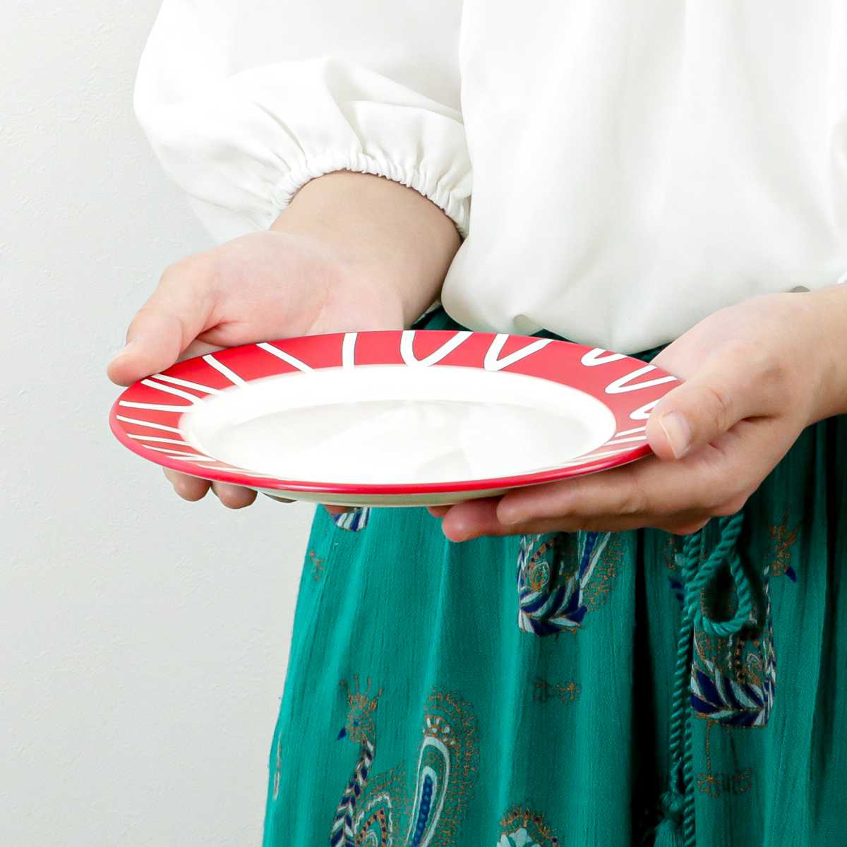 プレート 18cm S Amu dish アミュディッシュ プラスチック 同色3枚