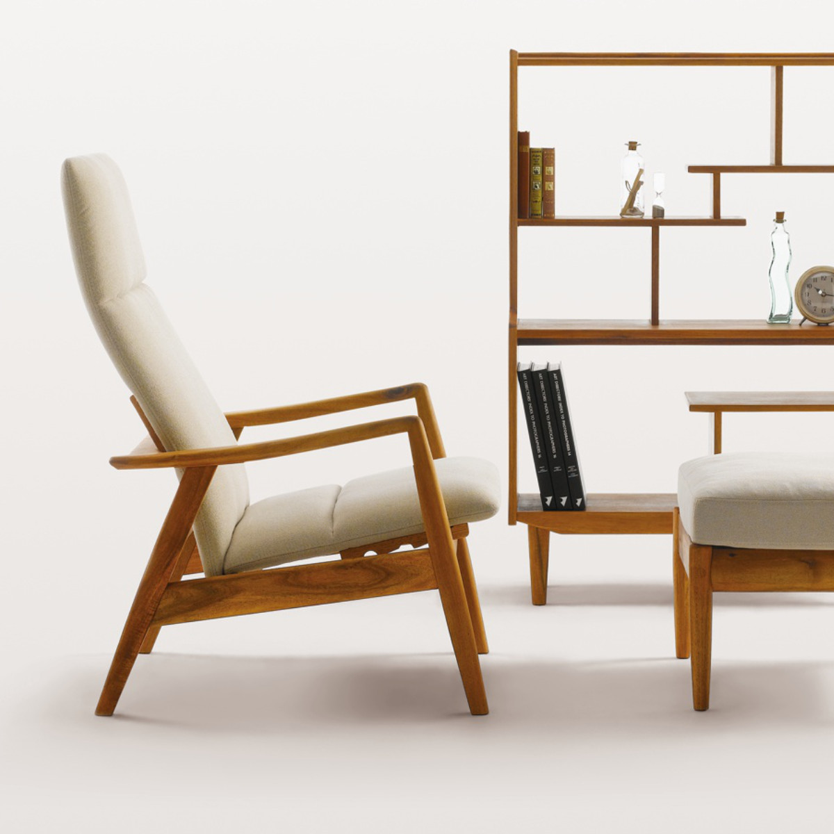 朝日木材加工 リクライニングチェア 1人掛け 幅68.5cm イージーチェア