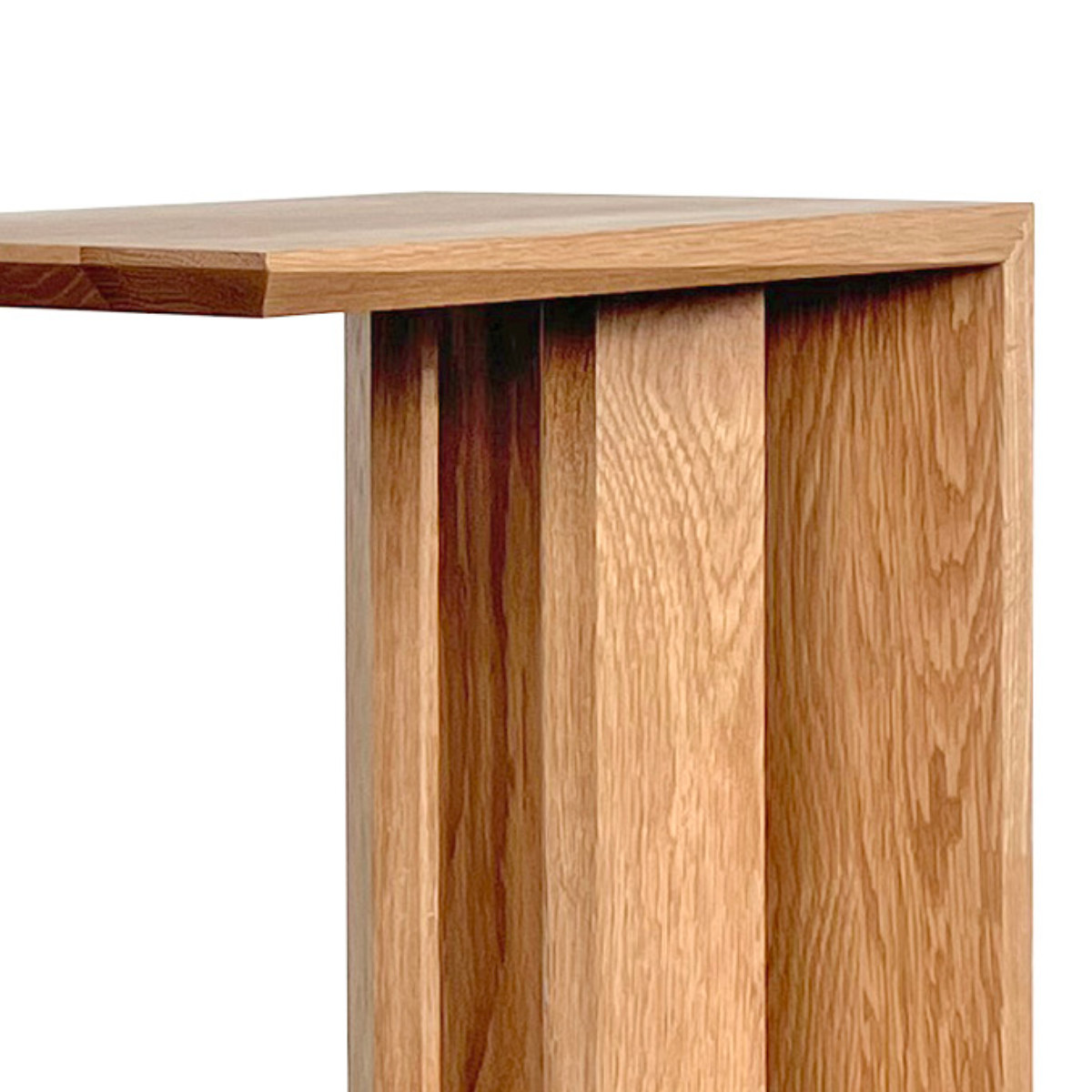 吉桂 サイドテーブル ホワイトオーク 2Way 縦置き 横置き （ 2way コの