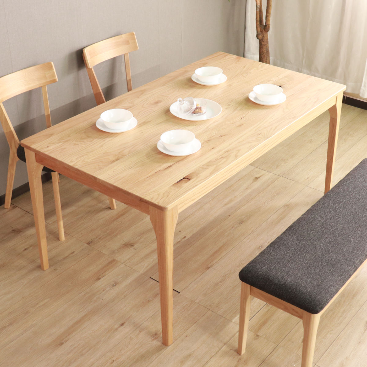 ダイニングテーブル 幅150cm メーベル （ 4人掛け オーク レッドオーク