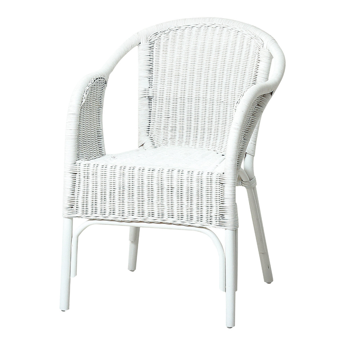 クロシオ ラタン スタッキングチェア 座面高45.5cm 完成品 （ ラタン