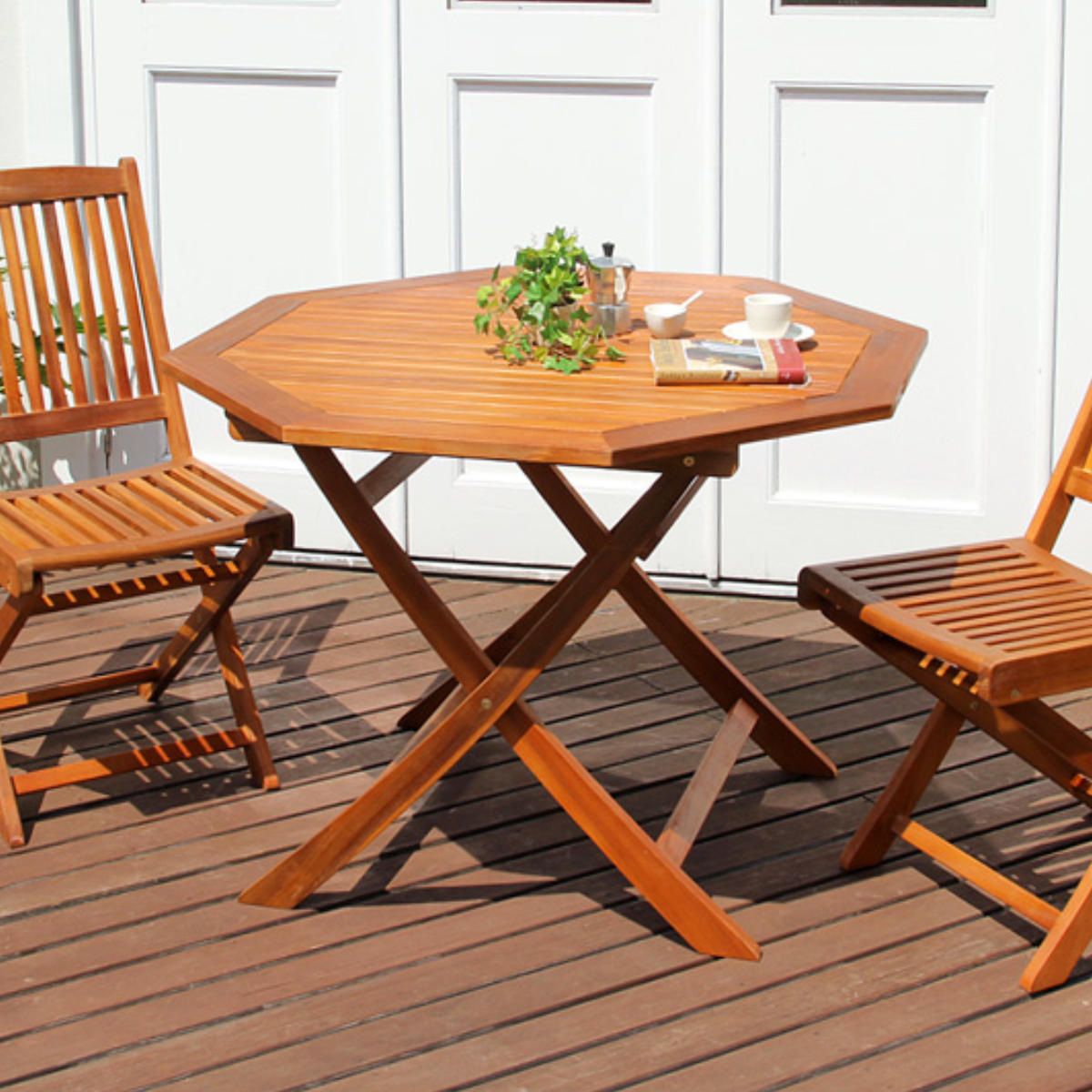 ホームテイスト（HOME taste） ガーデンテーブル 八角テーブル FLEUR