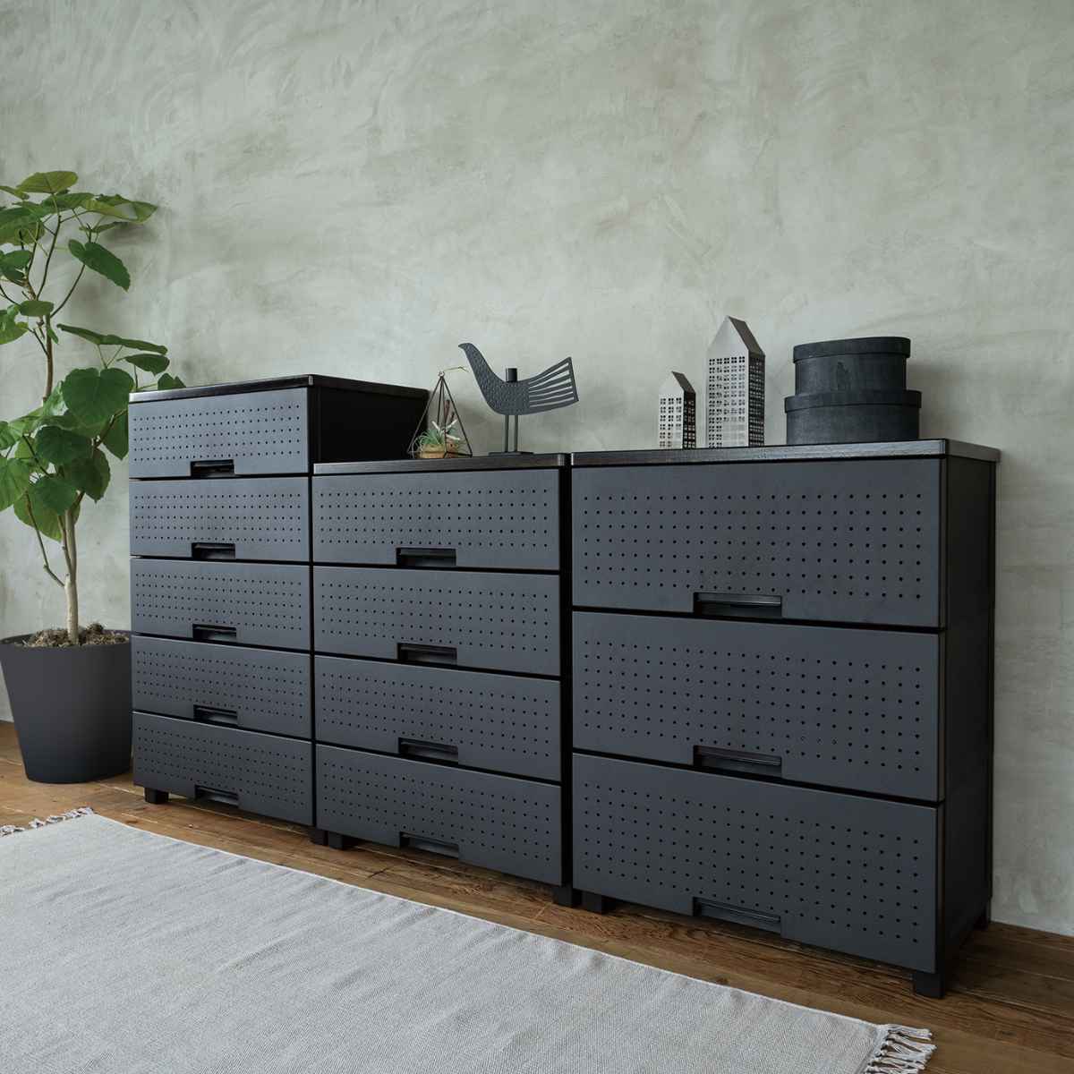 Fits チェスト フィッツプラス デコ 4段 幅65×奥行41×高さ85cm （ 収納