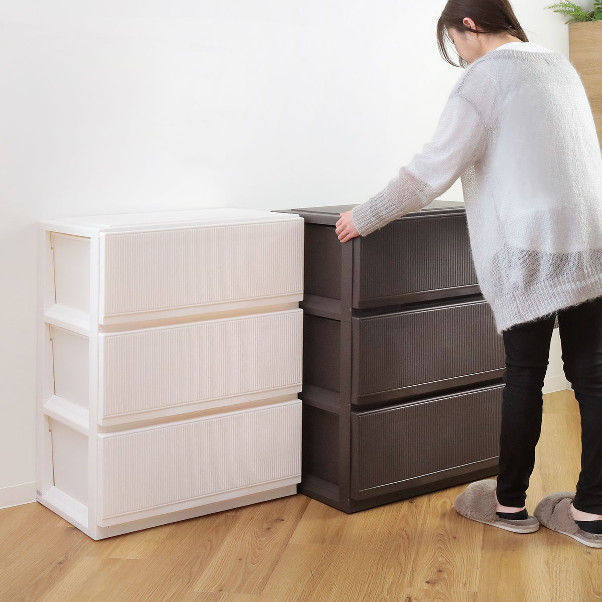 天馬 チェスト プロフィックス スタイルケース組立式 深型 3段 高さ