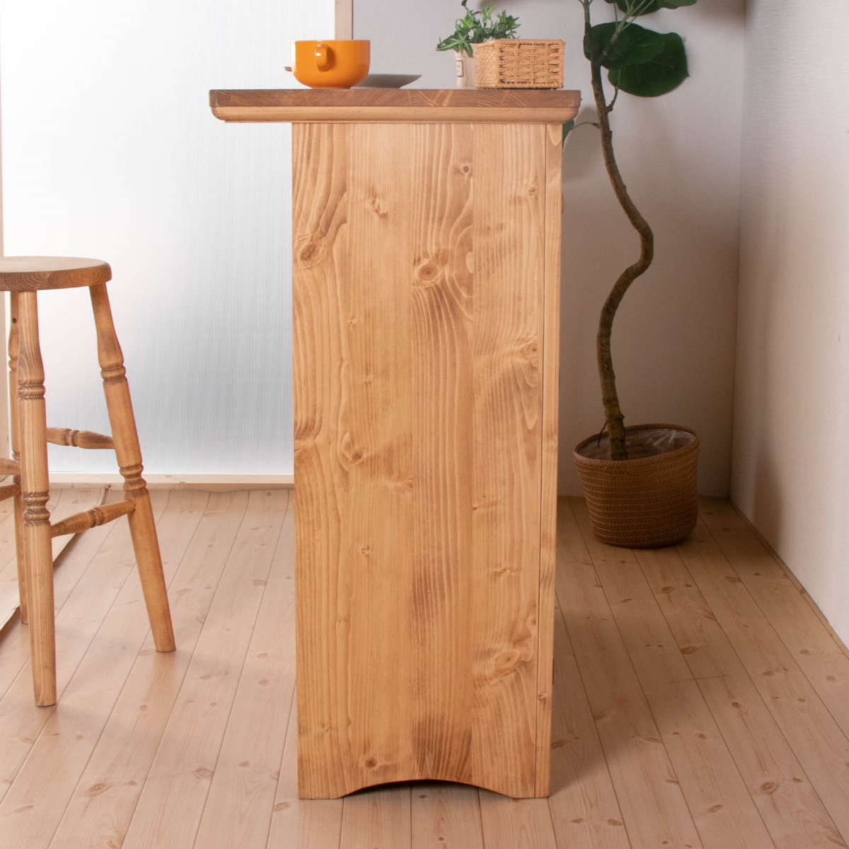 バーカウンター カントリー調 パイン材 Farmer 幅90cm （ カウンター