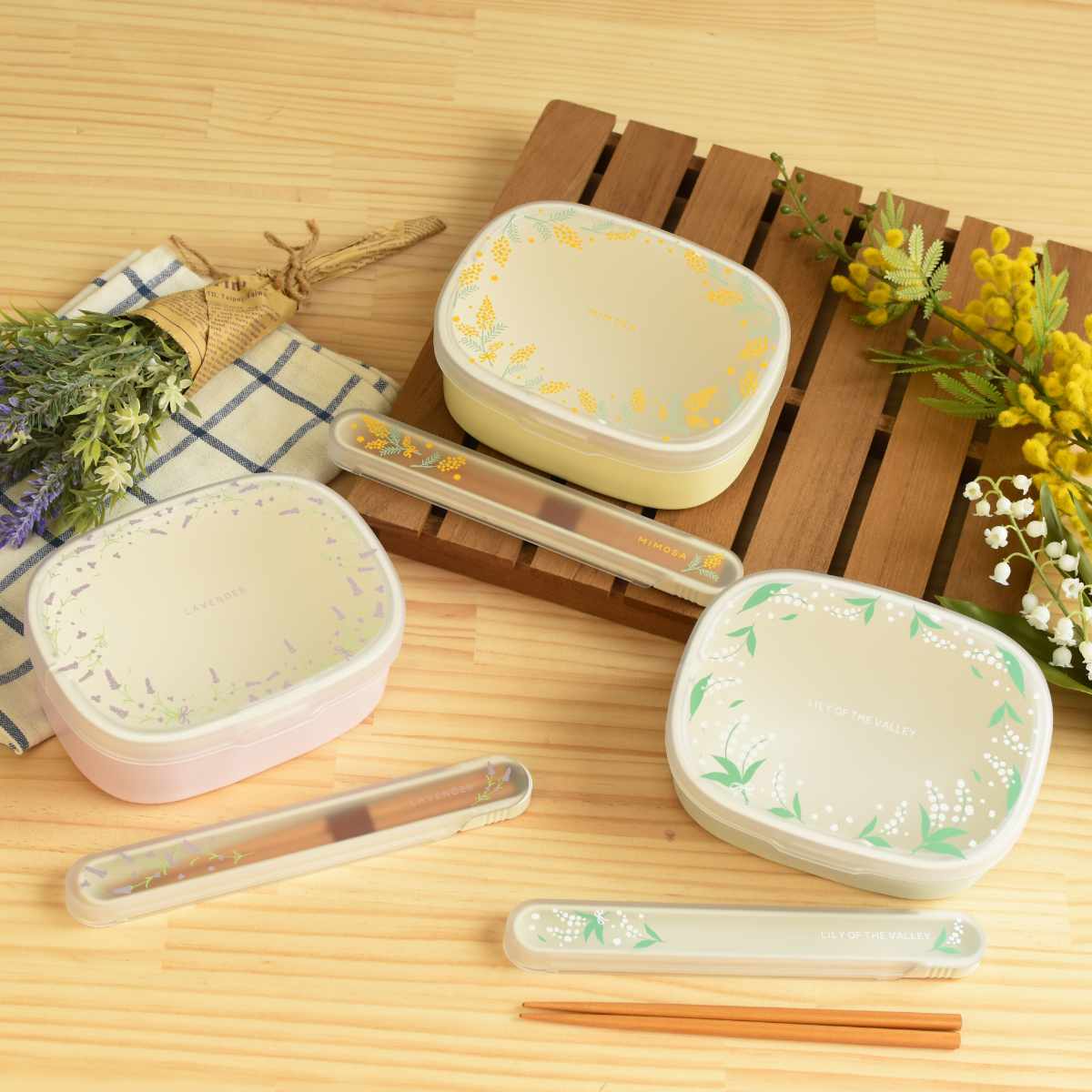 箸箱セット フルール （ お箸 箸箱 はし箱 ケース入り箸 18cm 花柄