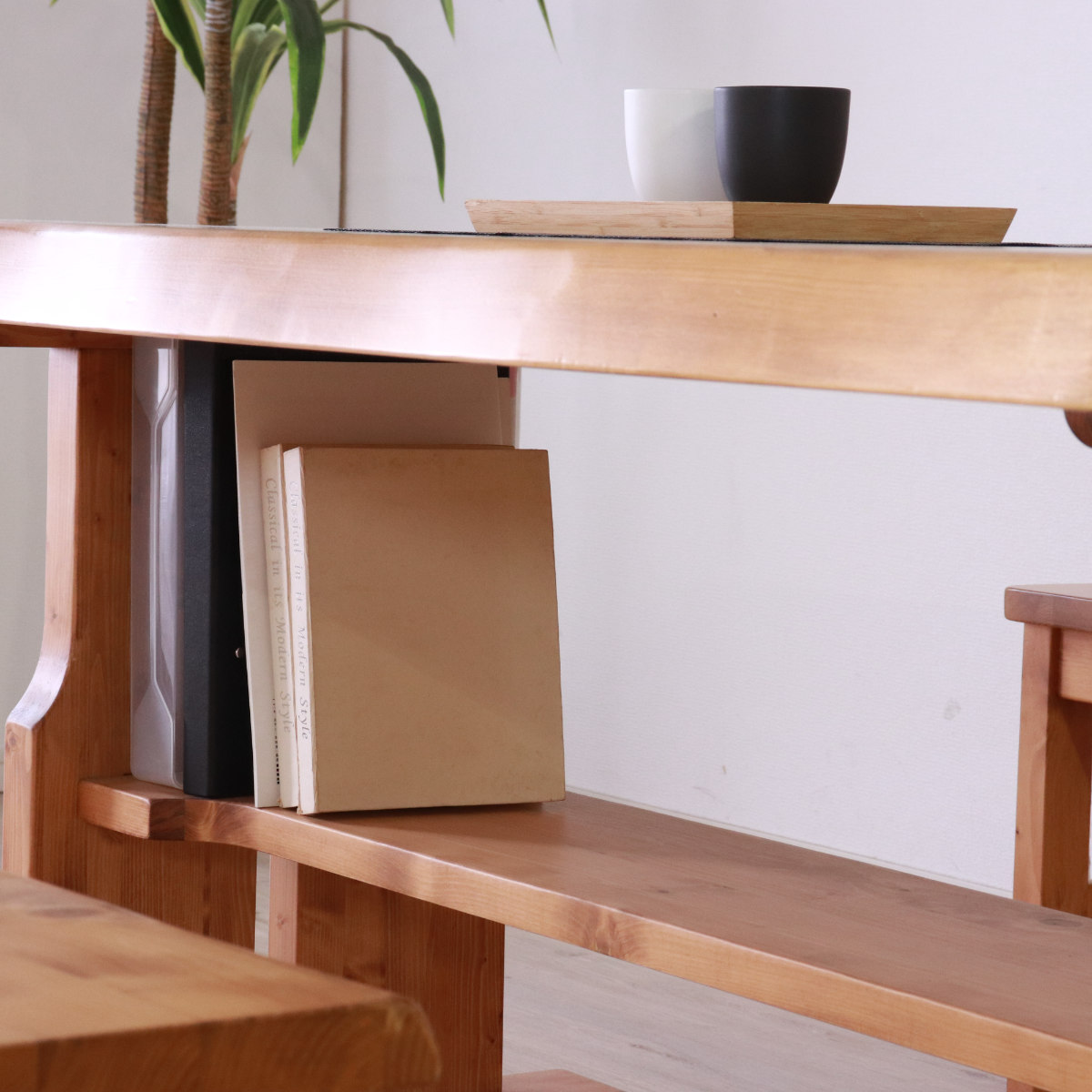 ダイニングテーブル 4人掛け 天然木 高強度 カントリー調 幅150cm