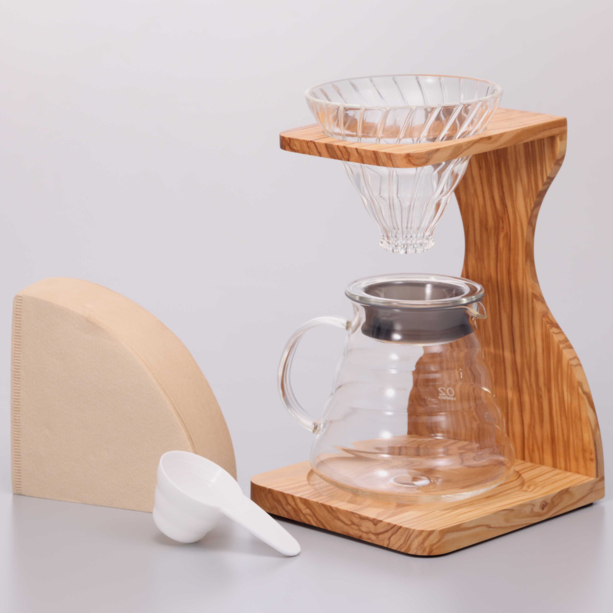 HARIO（ハリオ） コーヒー ドリッパーセット 1〜4杯用 V60 オリーブ