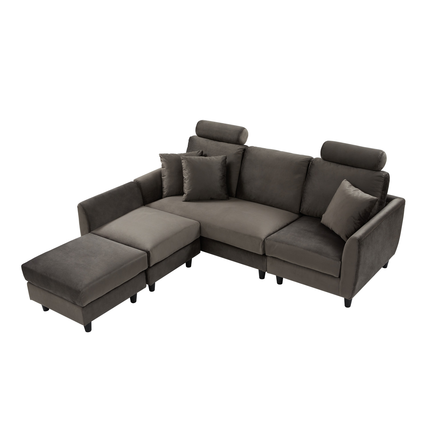 LOWYA（ロウヤ） ソファ 3人掛けソファ カウチソファ コーナーソファ