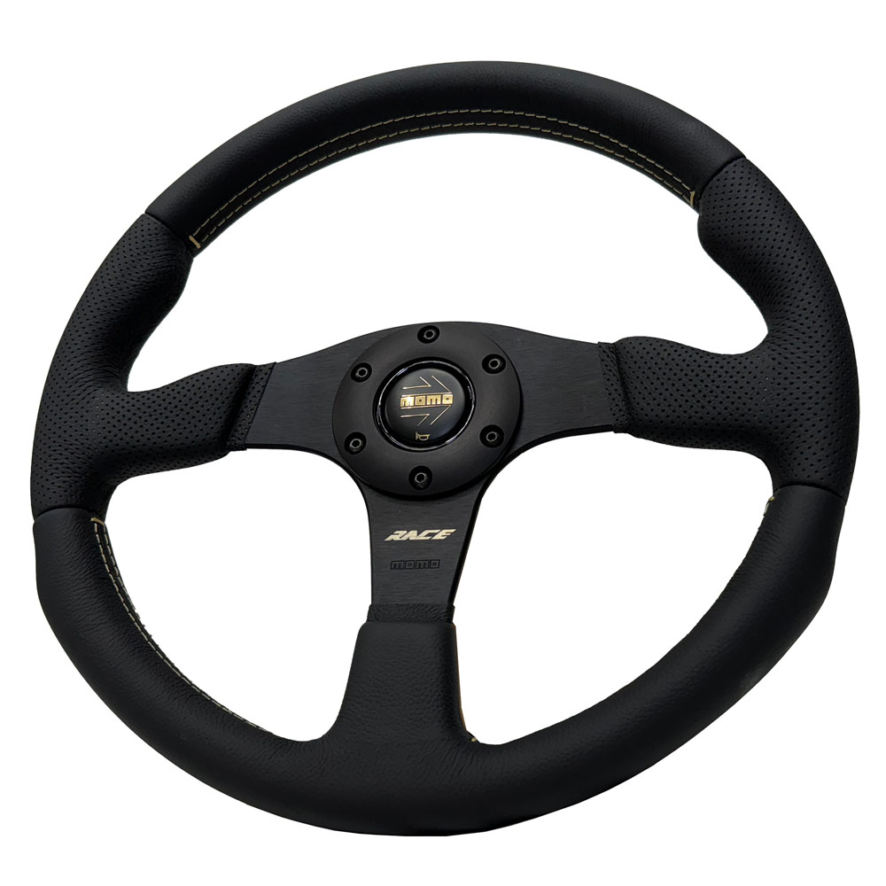 MOMO（モモ） ステアリング RACE NOTO BLACK/GOLD 35 350mm レース