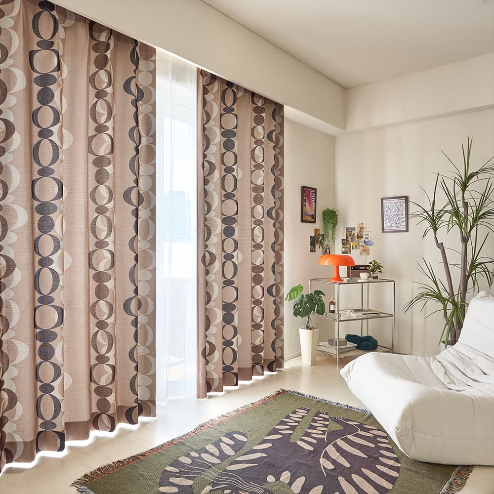 アウトレット 3級遮光 カーテン コレクションの一部に加えたい、アート