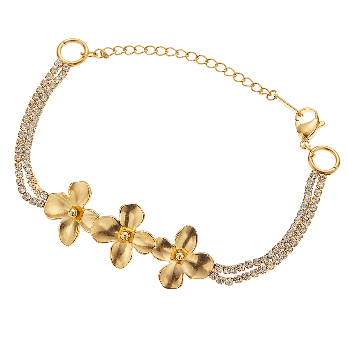 ブレスレット フラワー レディース サージカルステンレス 華やか