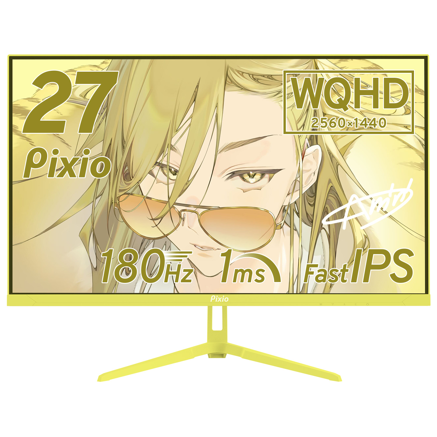 Pixio ゲーミングモニター 27インチ 白 ホワイト 180hz PX278WAVE 液晶