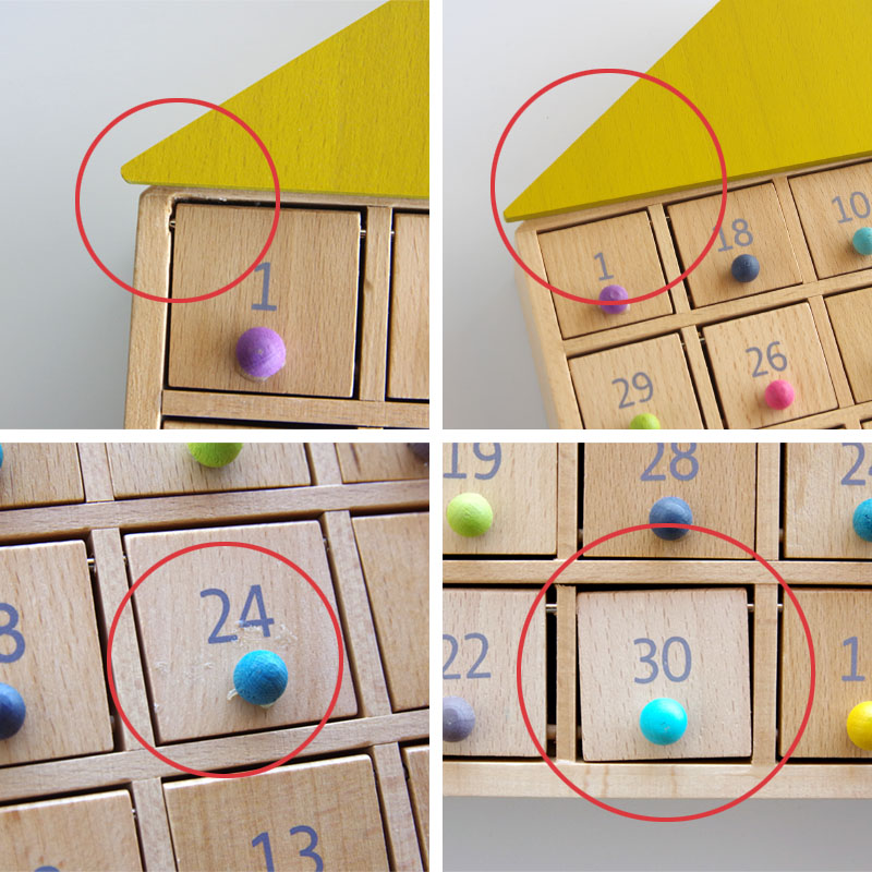 gg* アパートメント31 アドベントカレンダー 木製 クリスマス