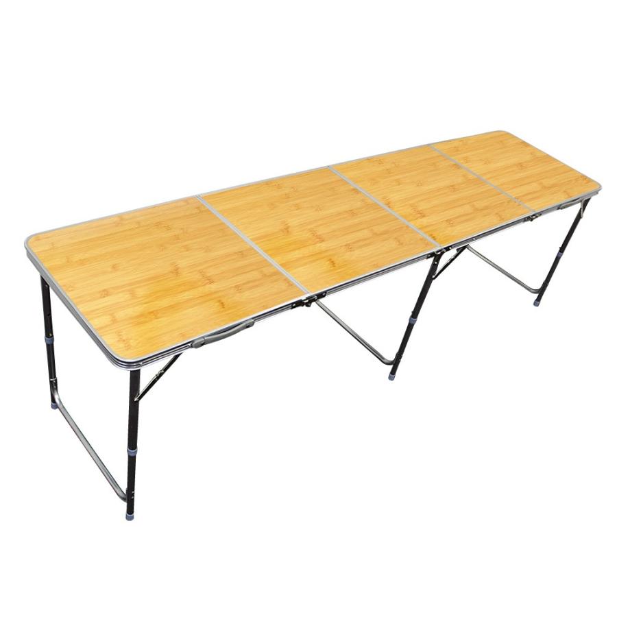 アウトドアテーブル 折りたたみ アルミ レジャーテーブル 240cm x 60cm