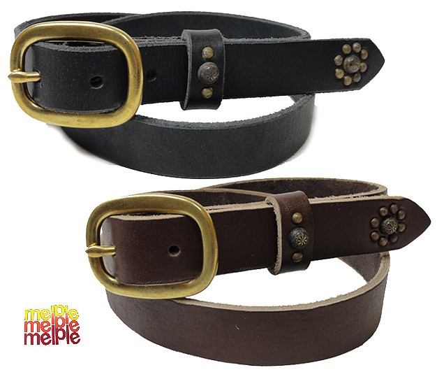 melple メイプル レザー スタッズ ベルト MADE IN USA STUDS BELT