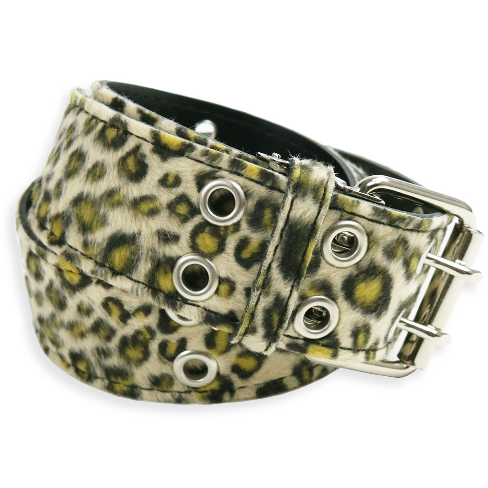ROCK パンク ヒョウ柄 レオパード柄 アニマル カジュアル ベルト BELT