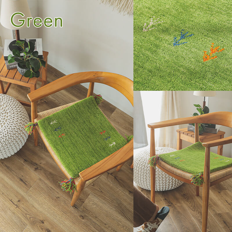 グラムスタイル ギャベ ギャッベ 座布団 チェアパッド 40cm クッション