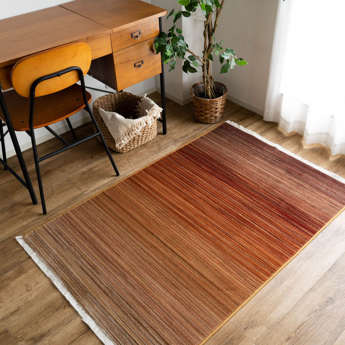 サヤンサヤン ラグ ギャベ 風 90x140 カーペット ウィルトン織 約 1畳