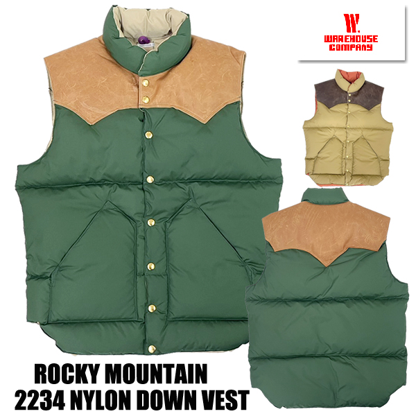 WAREHOUSE（ウエアハウス） ロッキーマウンテン ダウン ベスト 2234