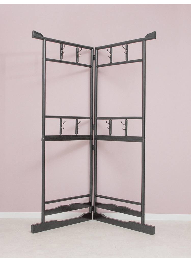 ハンガーラック 衣桁 二段タイプ 和服 和室 向け 耐荷重15kg 洋服掛け
