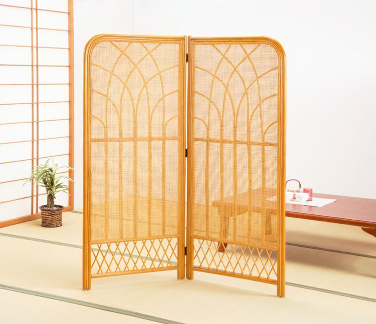 パーテーション ラタン 高さ140cm 幅60cm 天然籐 折りたたみ衝立