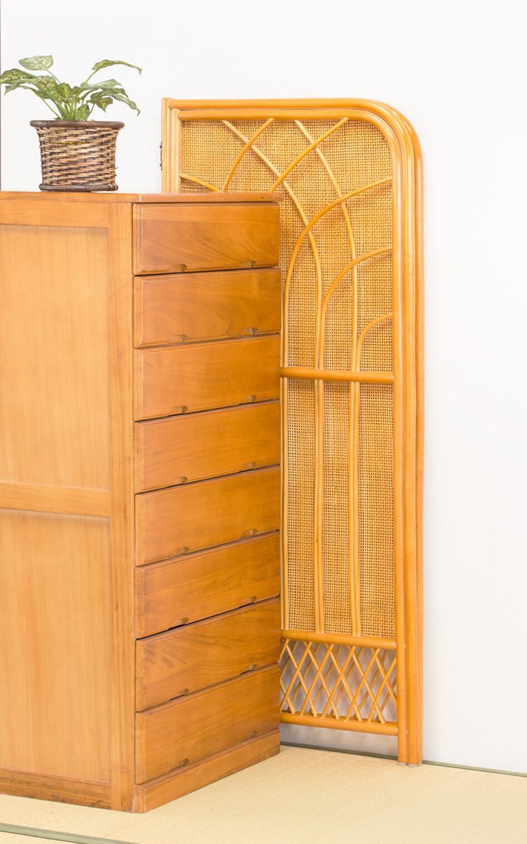 パーテーション ラタン 高さ140cm 幅60cm 天然籐 折りたたみ衝立