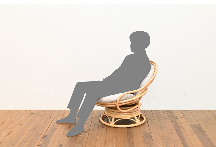 ラタンチェア 1人掛け 幅68cm ラタンソファ 完成品 1人用 1P チェア