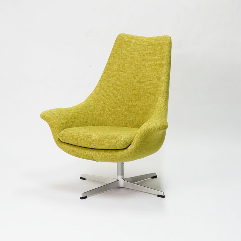 中古】ラウンジチェア グリーン 中村工芸 ソファ モダン N734-01 地域