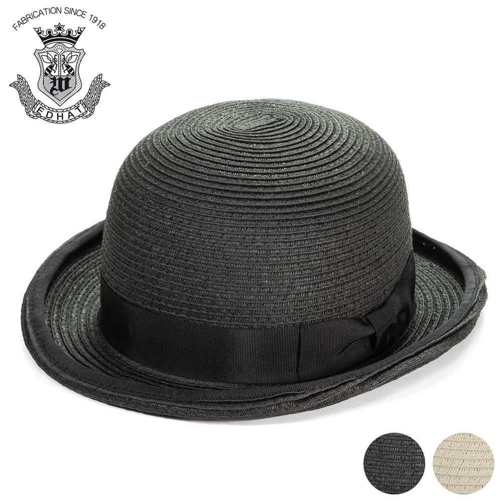 ボーラーハット メンズ 夏 ペーパーブレード ストローハット EDHAT