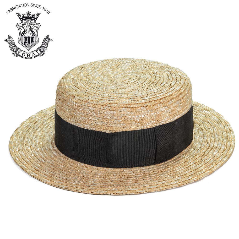 カンカン帽 メンズ 夏 春 帽子 麦わら帽子 ハット ストローハット