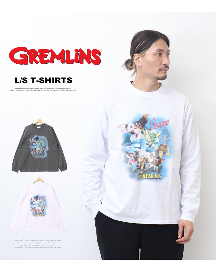 GREMLINES グレムリン コラージュプリント 長袖Tシャツ 長T ロンT
