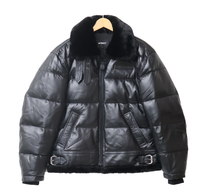 AVIREX（アヴィレックス） レザー ダウンジャケット B-3 レザー