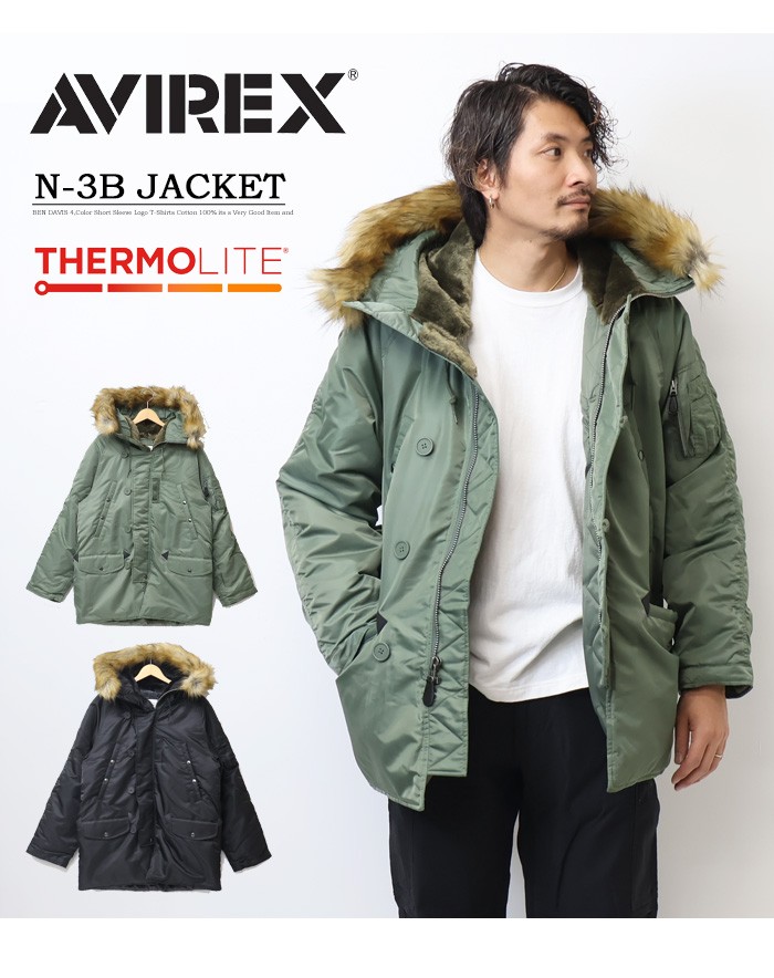 AVIREX（アヴィレックス） N-3B ジャケット コマーシャル メンズ
