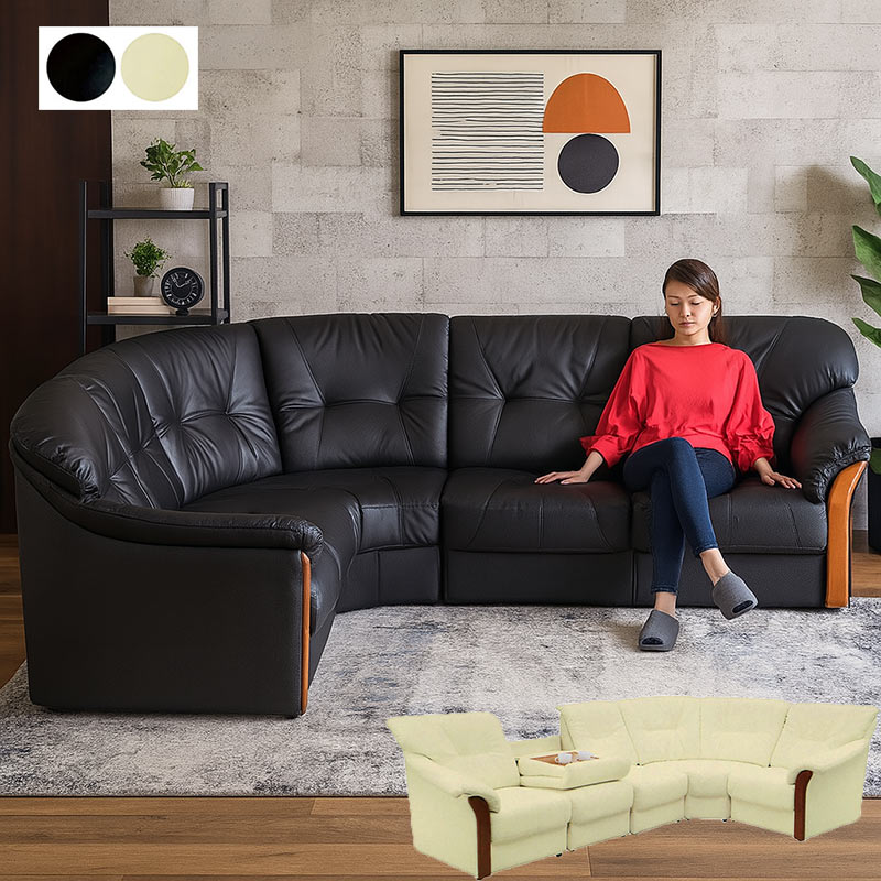 ソファ ソファーセット 5人掛け 2-5人掛け L字 クッション付き 肘付き