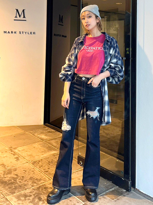 GYDA（ジェイダ） 【在庫処分】GYDA デニム パンツ おしゃれ かわいい