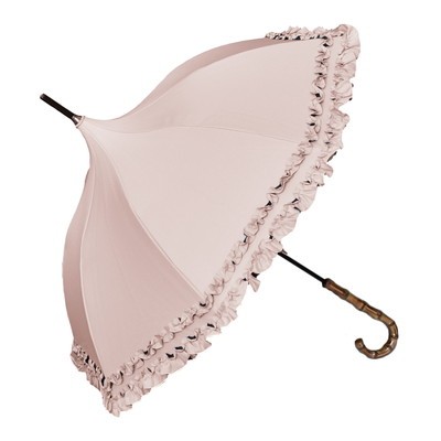 ロサブラン 日傘 完全遮光 長傘 フリル uv 晴雨兼用 1級遮光 完全遮光