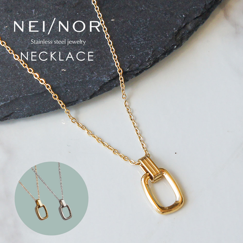 Nei/nor ネックレス 首飾り お肌に優しい サージカルステンレス 変色
