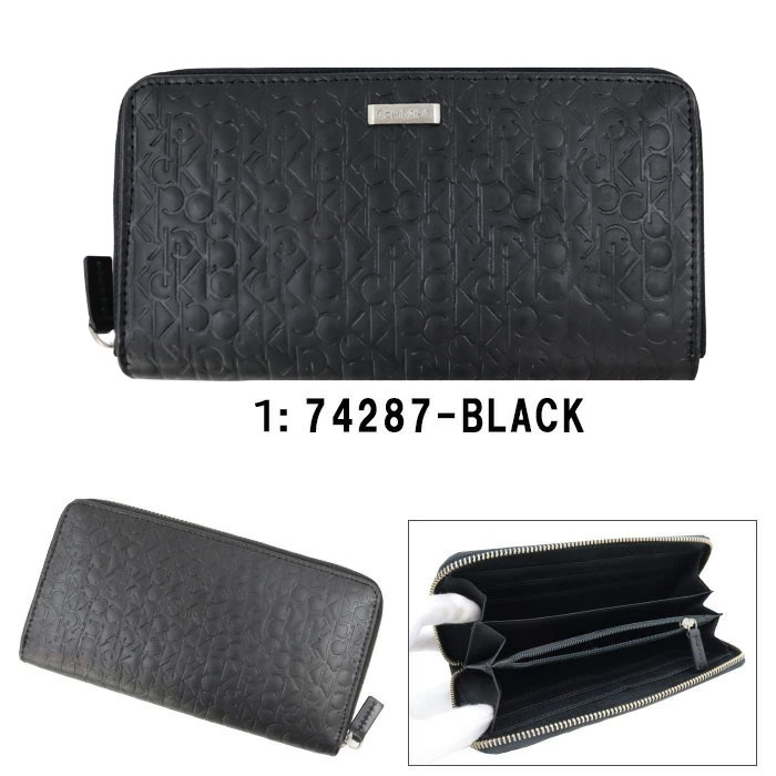 並行輸入品】カルバンクライン CK 長財布 74287 スキミング防止 RFID