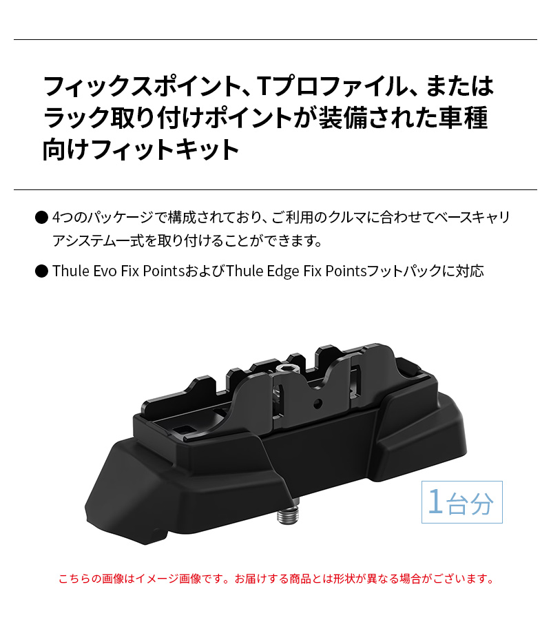 Thule（スーリー） キット7111 THKIT7111 XV ルーフレールなし GT