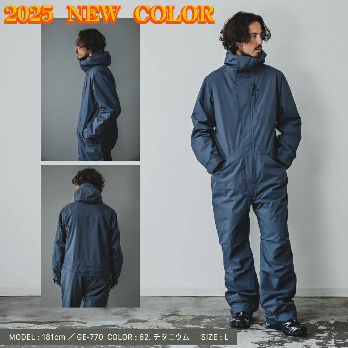 防寒着 ツナギ 釣り 防水 防風 ヒップオープン 腰割れ つなぎ 冬用