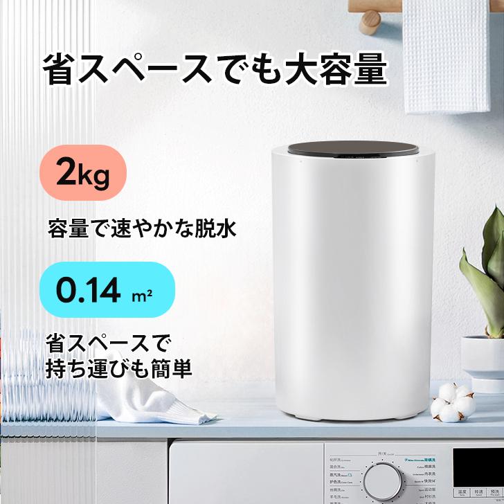 脱水機 コンパクト 2kg 小型 高速 ステンレス槽 家庭用 脱水専用機