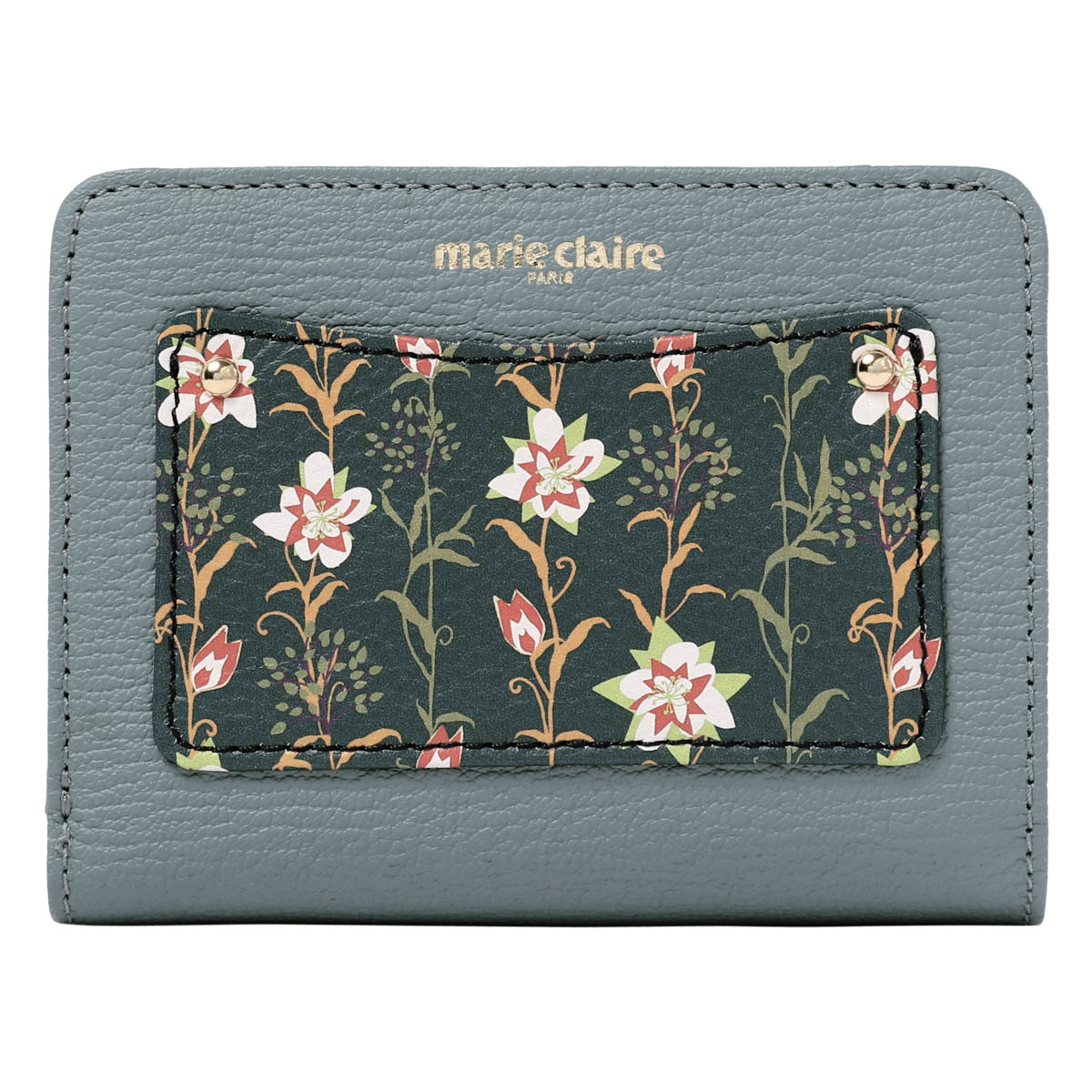 Marie Claire（マリ クレール） 二つ折り財布 ミニ財布 フラワリー